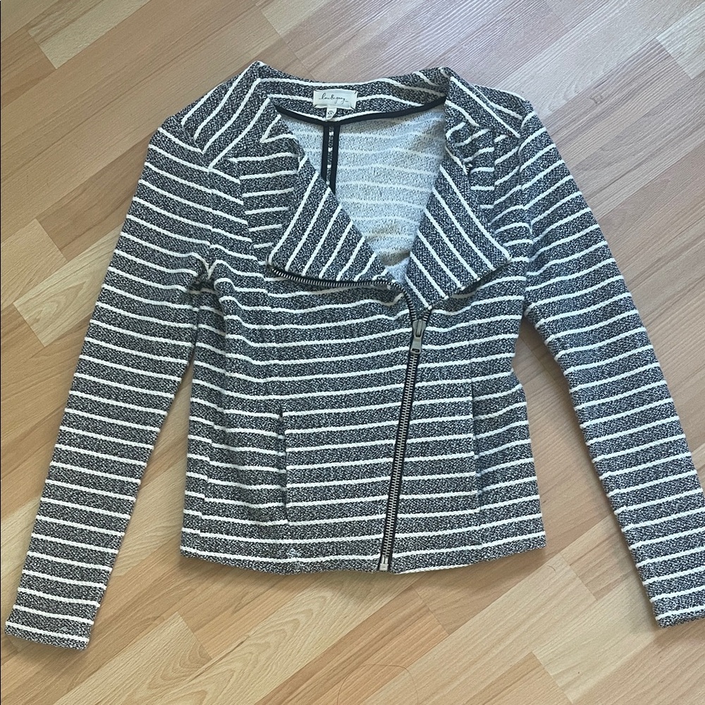 Loft striped jacket xxs
